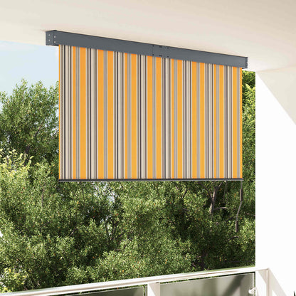 Roller Blind Fabric and Aluminum 180 x 250 cm Yellow and blue