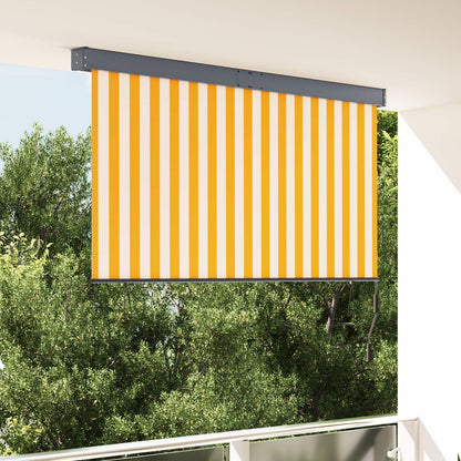 Roller Blind Fabric and Aluminum 180 x 250 cm Orange and white