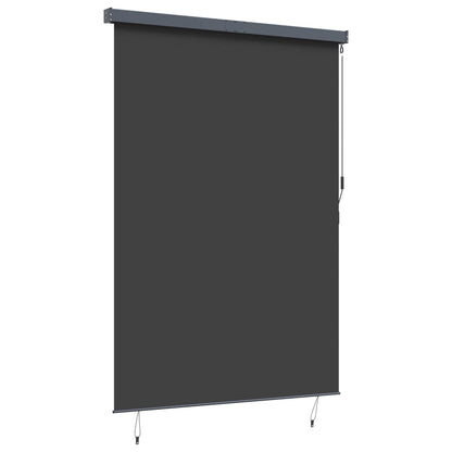 Roller Blind Fabric and Aluminum 180 x 250 cm Anthracite