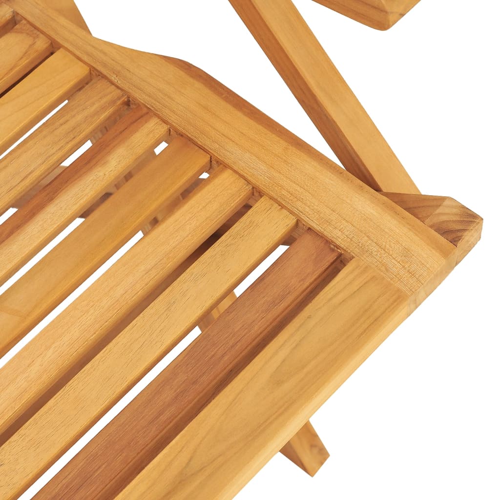 vidaXL 5 Piece Garden Dining Set Solid Wood Teak 5