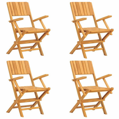 vidaXL 5 Piece Garden Dining Set Solid Wood Teak 3
