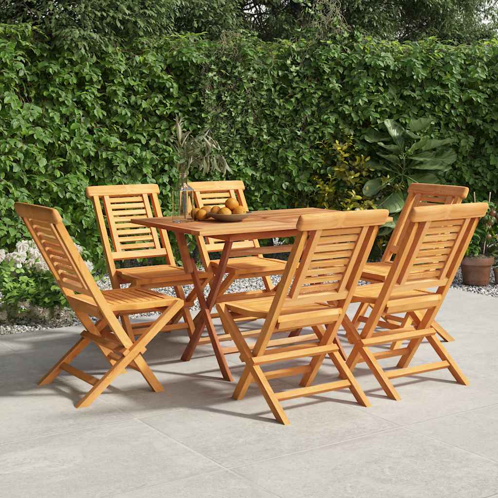 vidaXL Folding Chairs 47x63x90 cm Solid Wood Teak