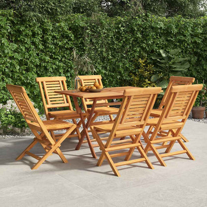 vidaXL Folding Chairs 47x63x90 cm Solid Wood Teak