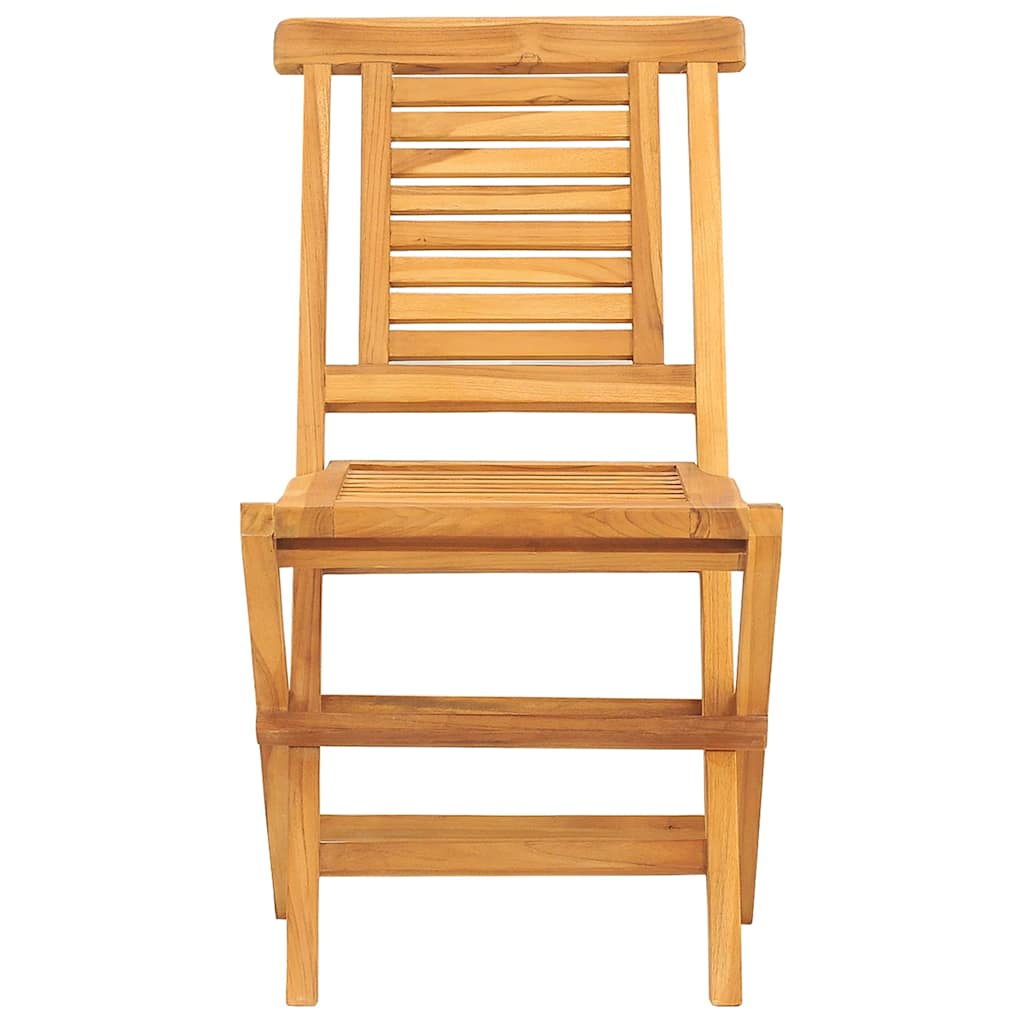 vidaXL Folding Chairs 8 pcs 47x63x90 cm Solid Wood Teak 3