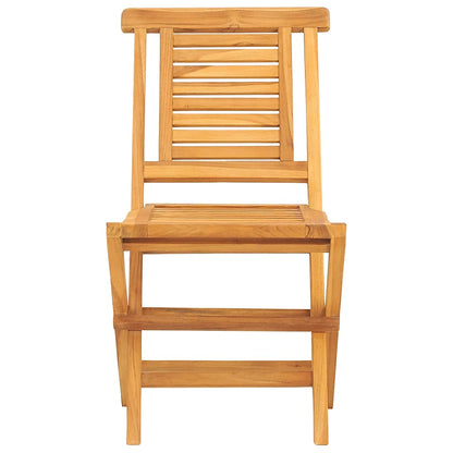 vidaXL Folding Chairs 8 pcs 47x63x90 cm Solid Wood Teak 3
