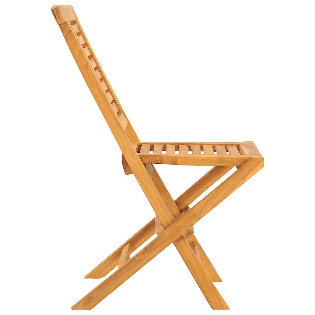 vidaXL Folding Chairs 8 pcs 47x63x90 cm Solid Wood Teak 4