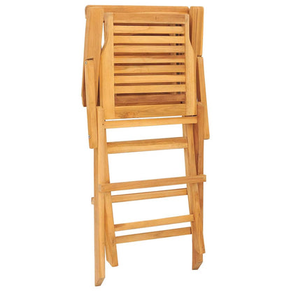 vidaXL Folding Chairs 6 pcs 56x63x90 cm Solid Wood Teak 2