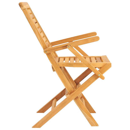 vidaXL Folding Chairs 6 pcs 56x63x90 cm Solid Wood Teak 4