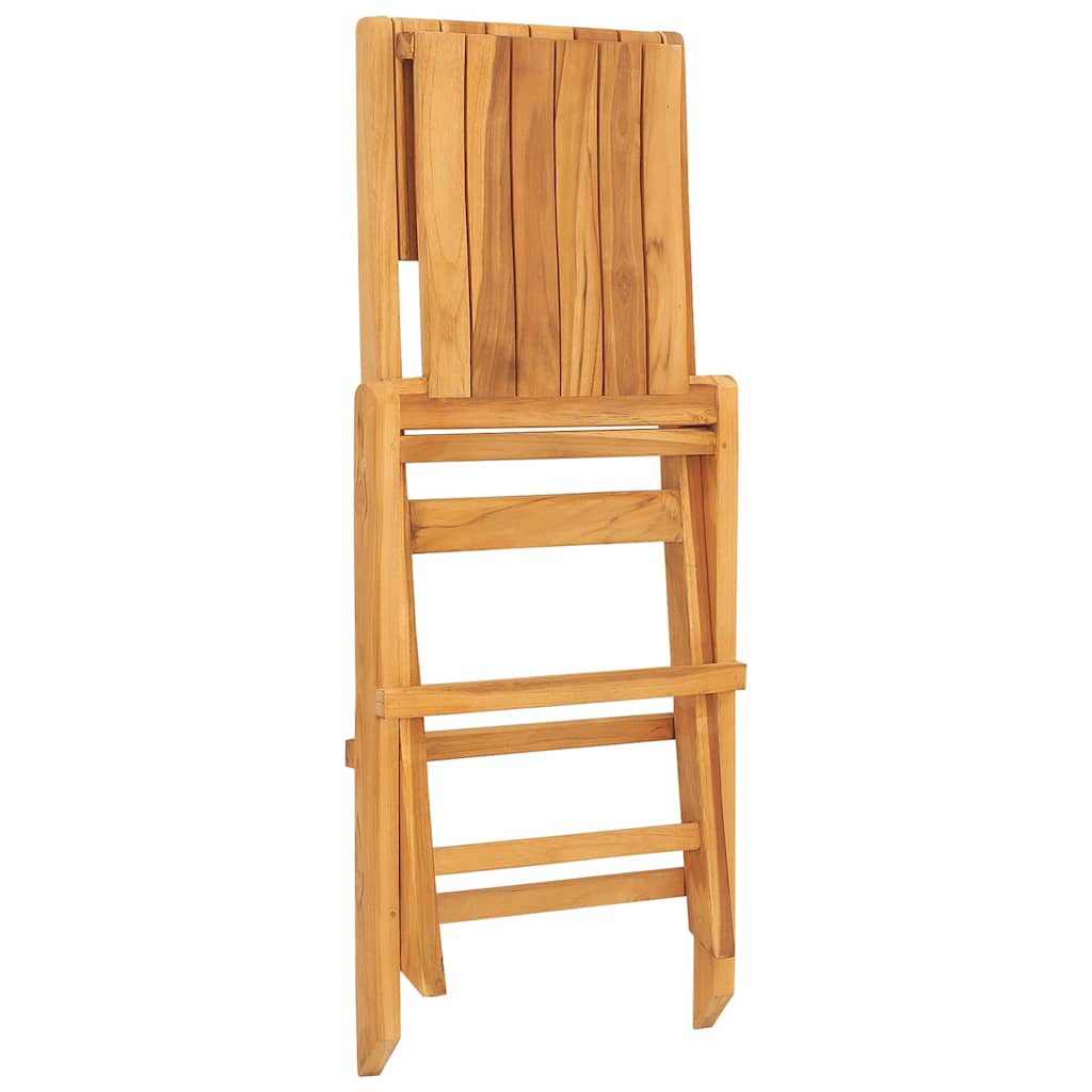 vidaXL Folding Chairs 8 pcs 47x62x90 cm Solid Wood Teak 2