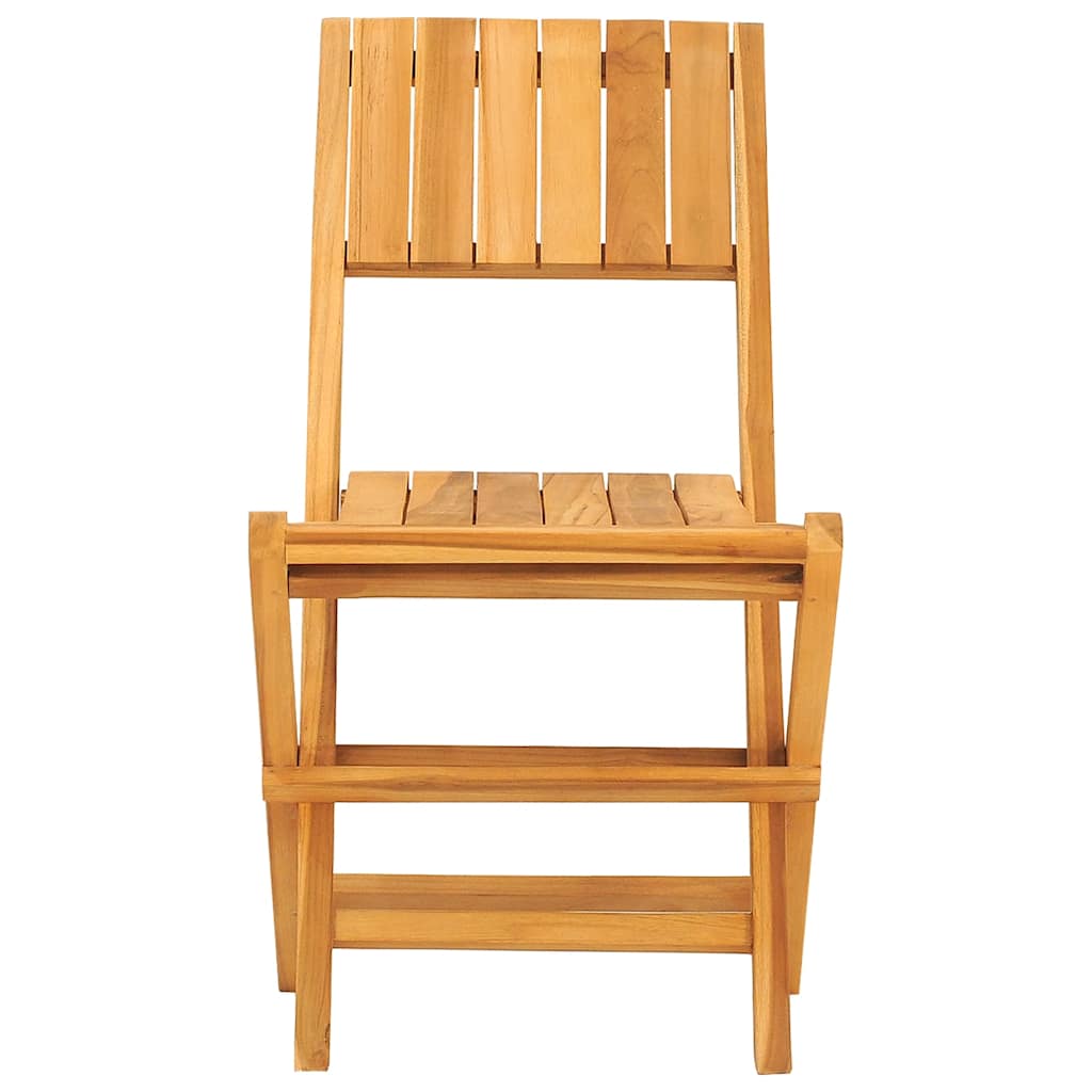 vidaXL Folding Chairs 8 pcs 47x62x90 cm Solid Wood Teak 3