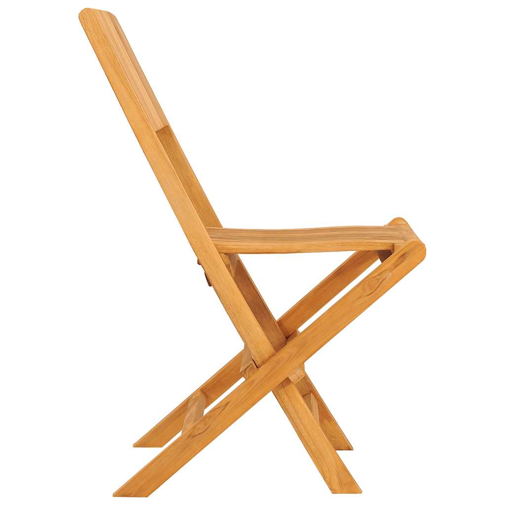 vidaXL Folding Chairs 8 pcs 47x62x90 cm Solid Wood Teak 4