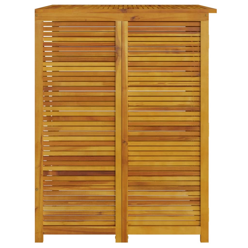 vidaXL Quadruple Garbage Bin Shed 280x89x117 cm Solid Wood Acacia 6