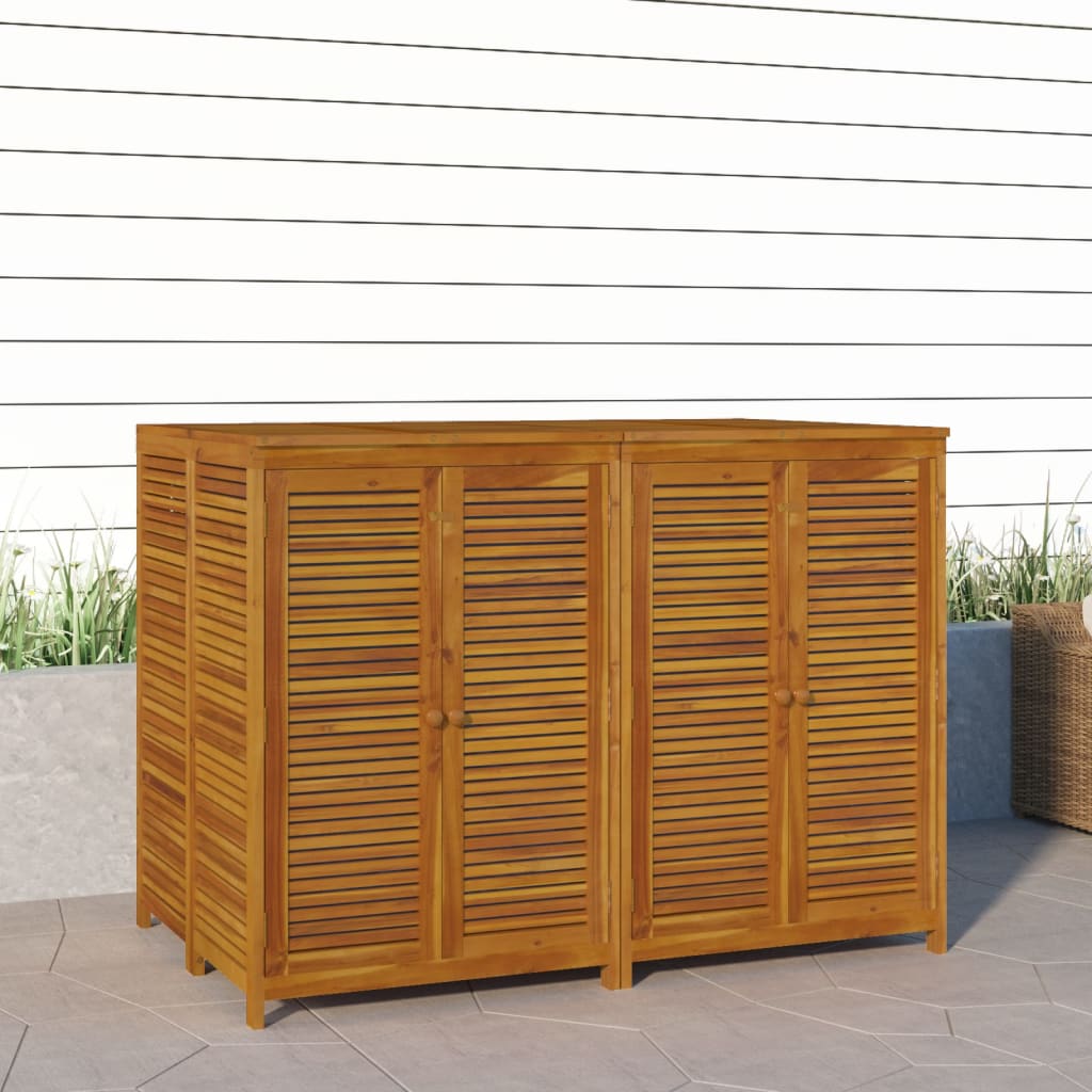 vidaXL Garden Storage Box 140x87x104 cm Solid Wood Acacia 3