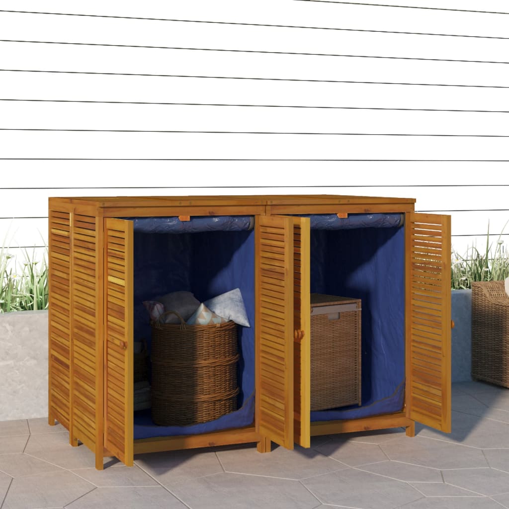 vidaXL Garden Storage Box 140x87x104 cm Solid Wood Acacia 1
