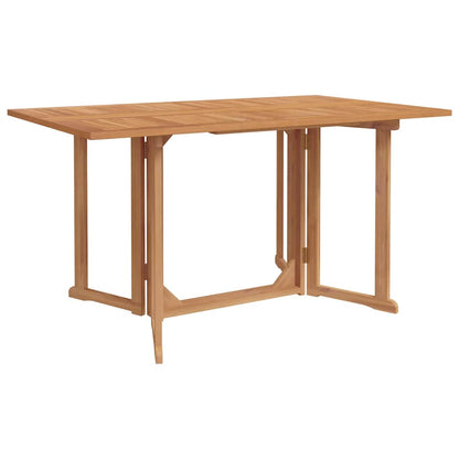vidaXL Garden Dining Set 7 pcs Brown Solid Teak Wood 5