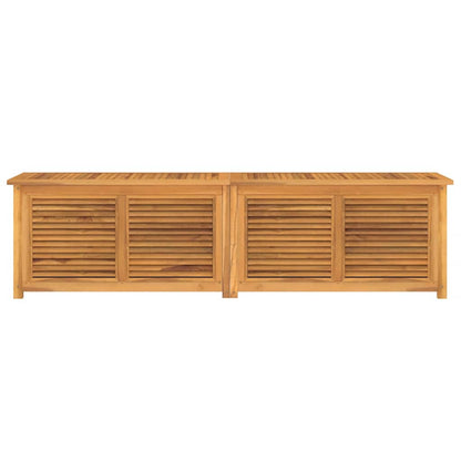 vidaXL Garden Storage Box with Bag 200x50x55 cm Solid Wood Teak 3