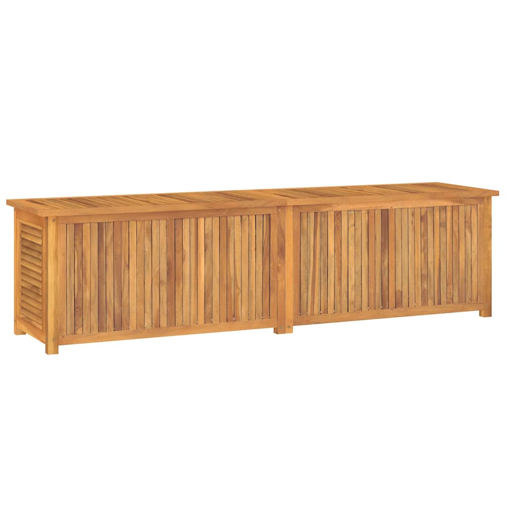 vidaXL Garden Storage Box with Bag 200x50x55 cm Solid Wood Teak 6