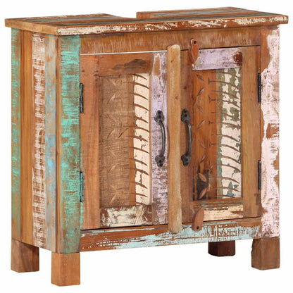 vidaXL 4 Piece Bathroom Furniture Set Solid Wood Reclaimed 6