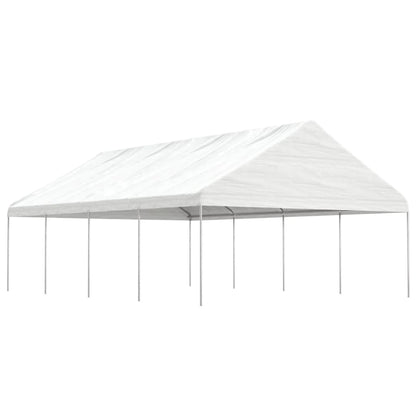 vidaXL Gazebo with Roof White 8.92x5.88x3.75 m Polyethylene 1