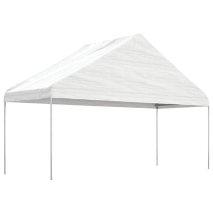vidaXL Gazebo with Roof White 8.92x5.88x3.75 m Polyethylene 2
