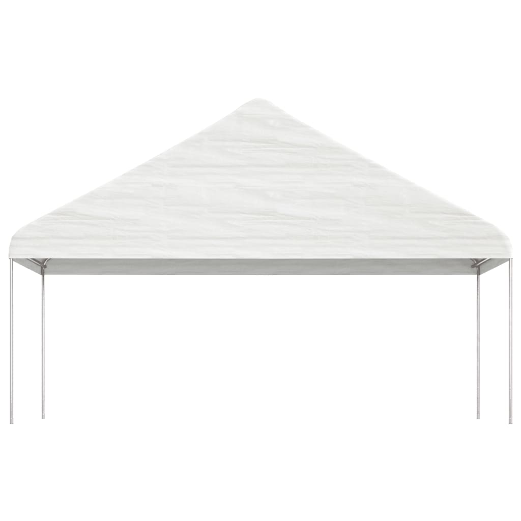 vidaXL Gazebo with Roof White 8.92x5.88x3.75 m Polyethylene 3