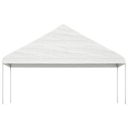 vidaXL Gazebo with Roof White 8.92x5.88x3.75 m Polyethylene 3