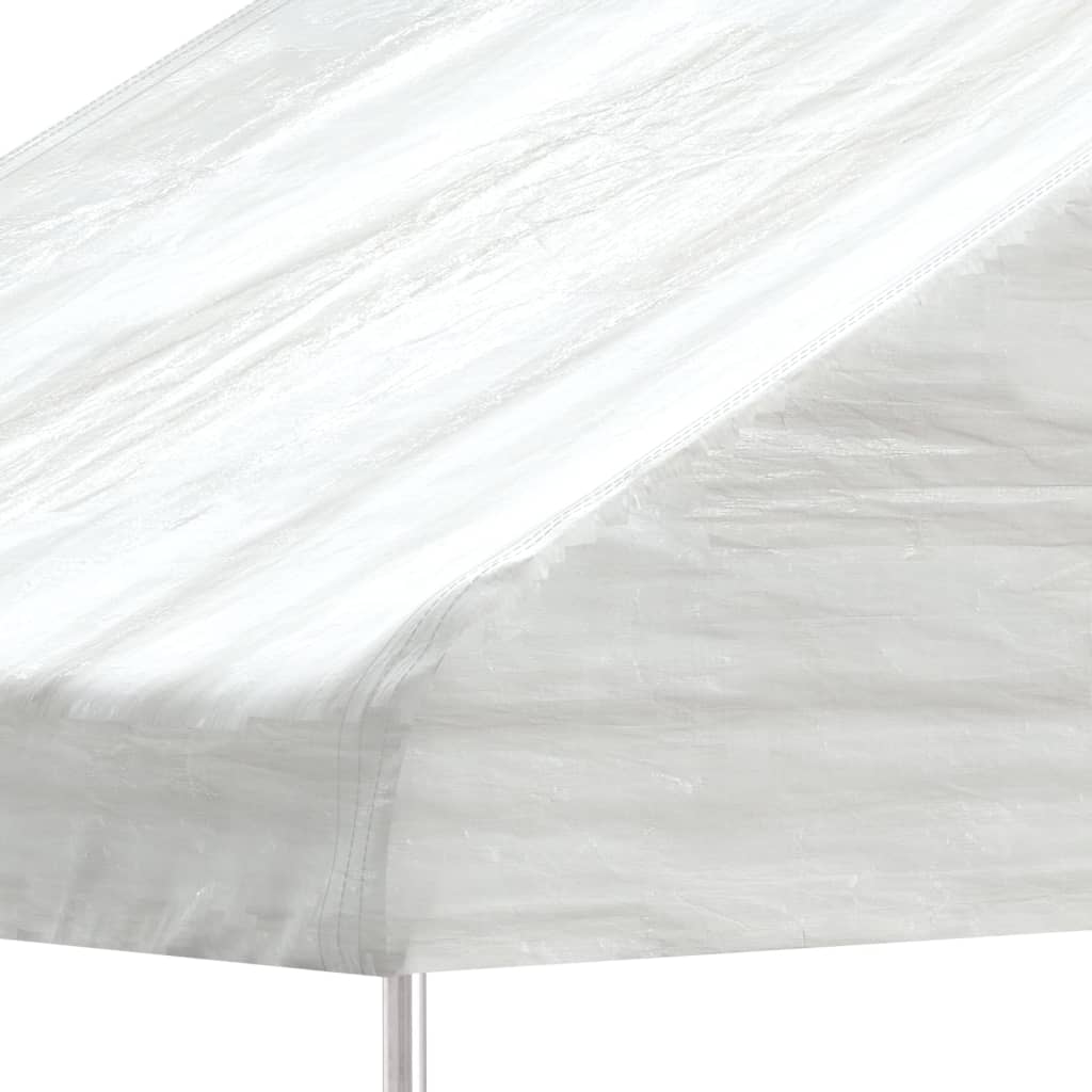 vidaXL Gazebo with Roof White 8.92x5.88x3.75 m Polyethylene 4