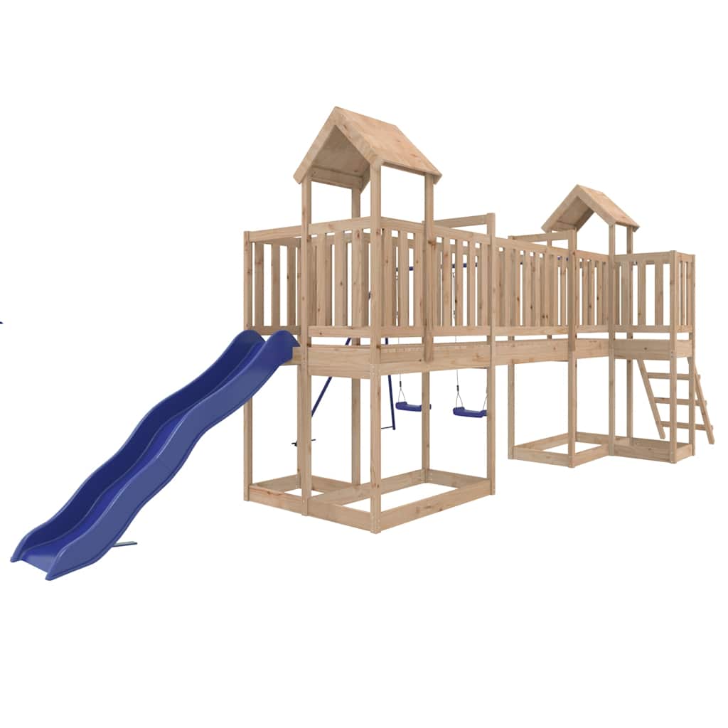 vidaXL Outdoor Playset Solid Wood Pine 3