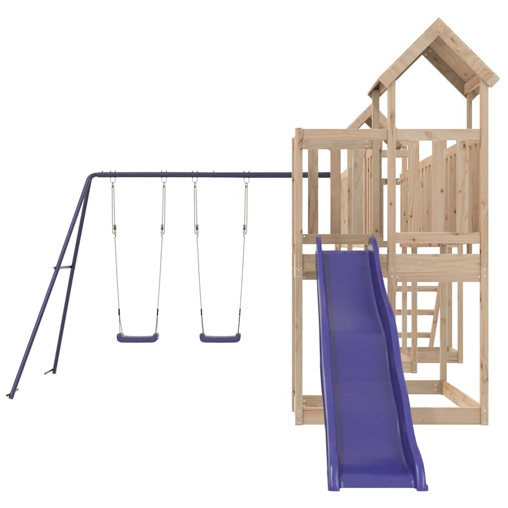 vidaXL Outdoor Playset Solid Wood Pine 4