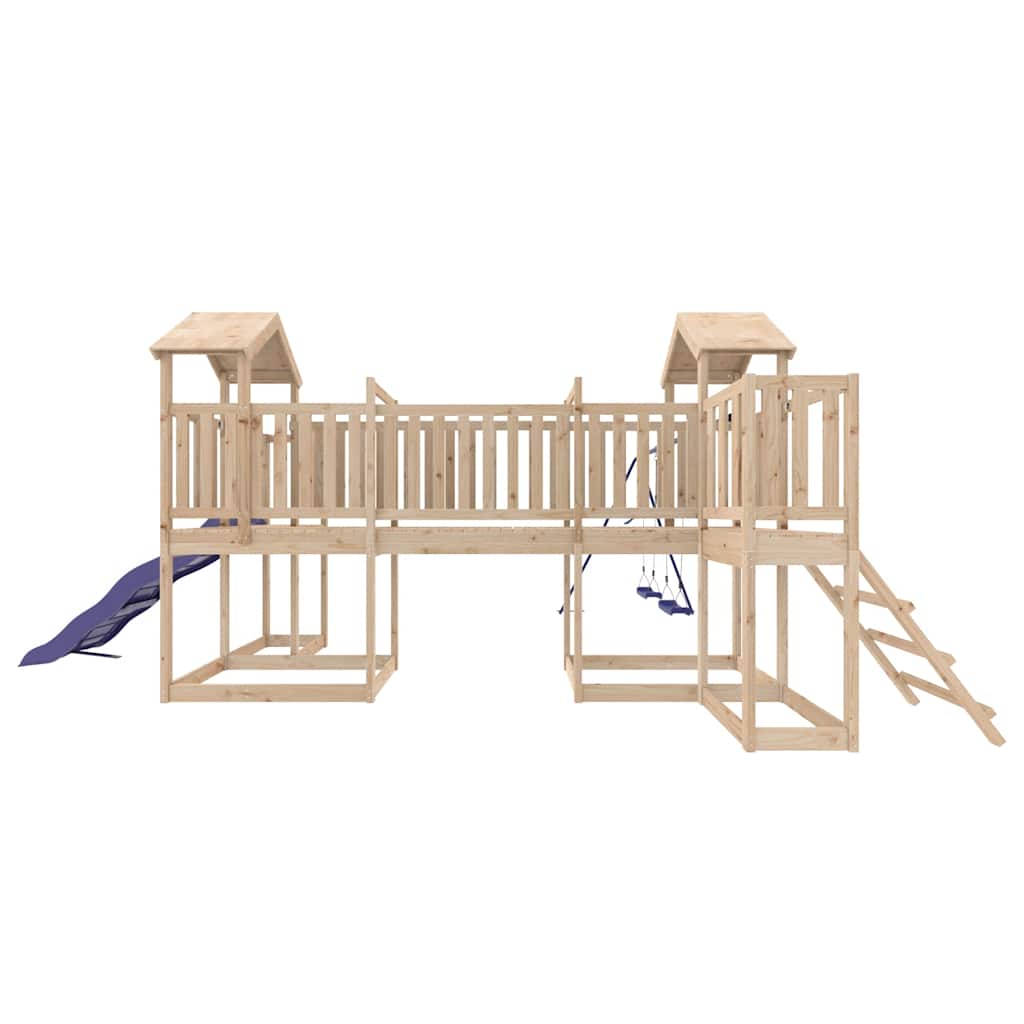 vidaXL Outdoor Playset Solid Wood Pine 6