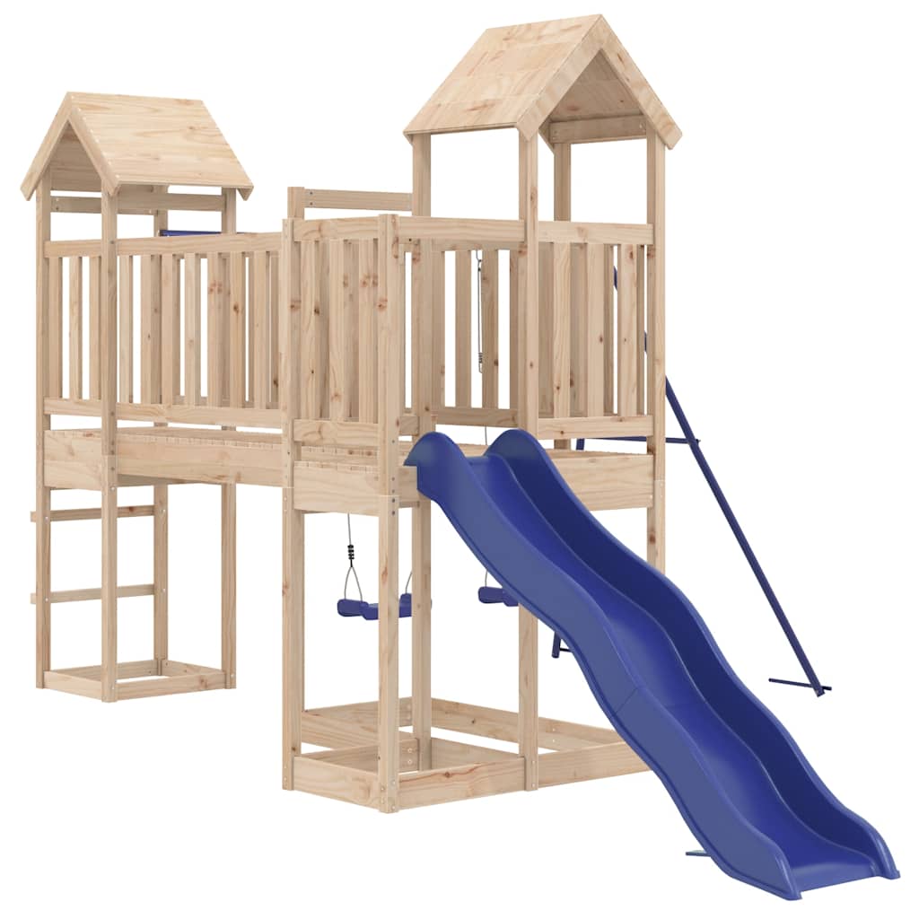 vidaXL Outdoor Playset Solid Wood Pine 3