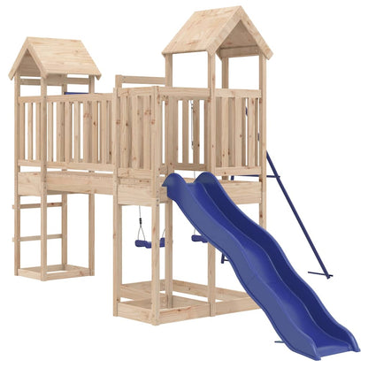 vidaXL Outdoor Playset Solid Wood Pine 3
