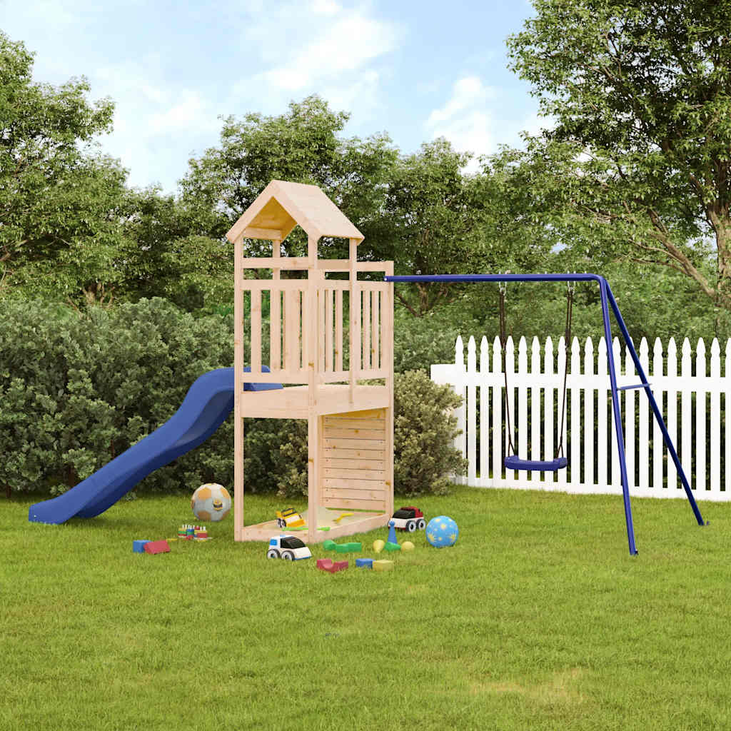 Outdoor Playset Solid Wood Pine Solid pinewood