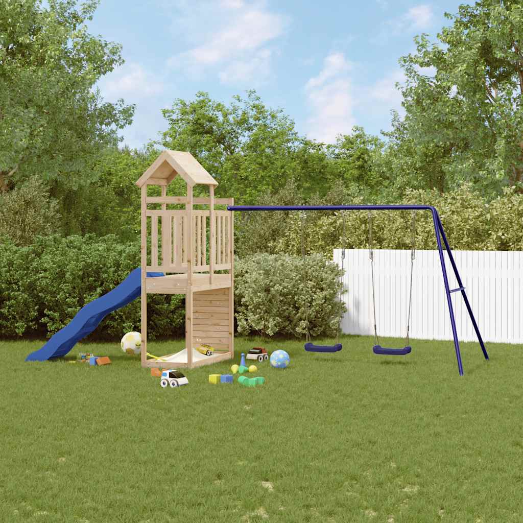Outdoor Playset Solid Wood Pine Solid pinewood