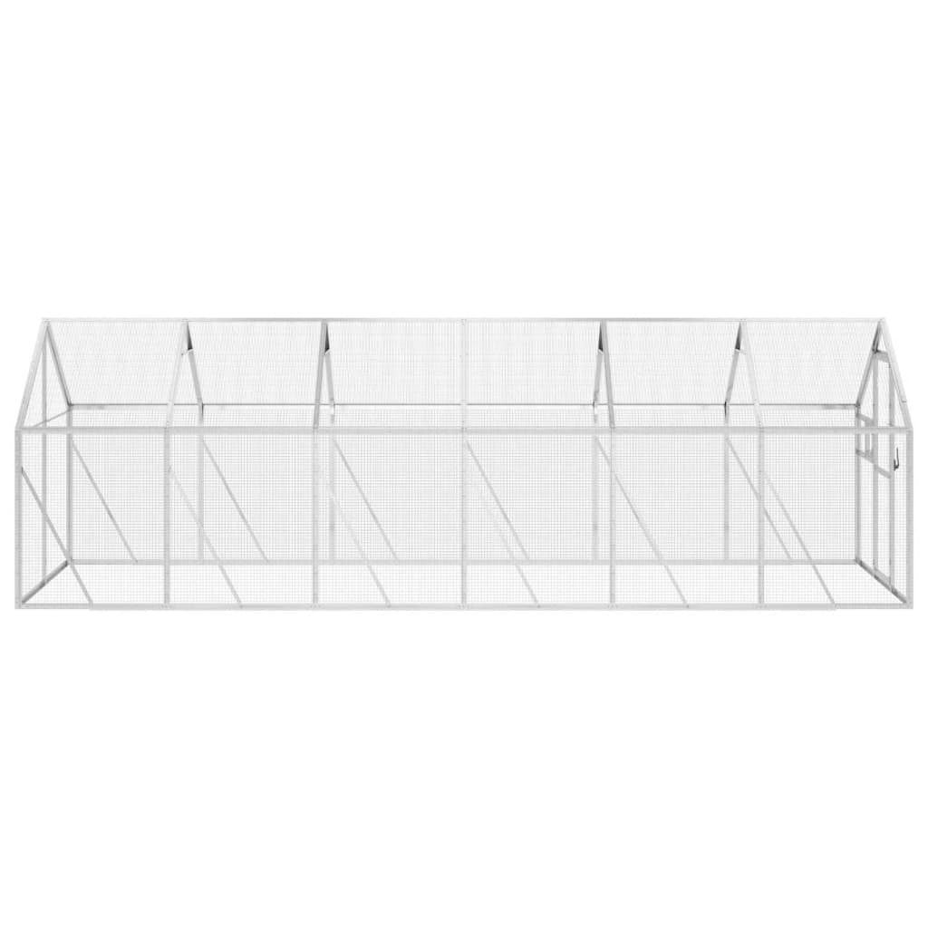 vidaXL Aviary Silver 1,79x6x1,85 m Aluminium 5