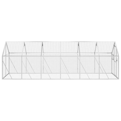 vidaXL Aviary Silver 1,79x6x1,85 m Aluminium 5