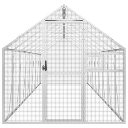 vidaXL Aviary Silver 1.79x8x1.85 m Aluminium 3