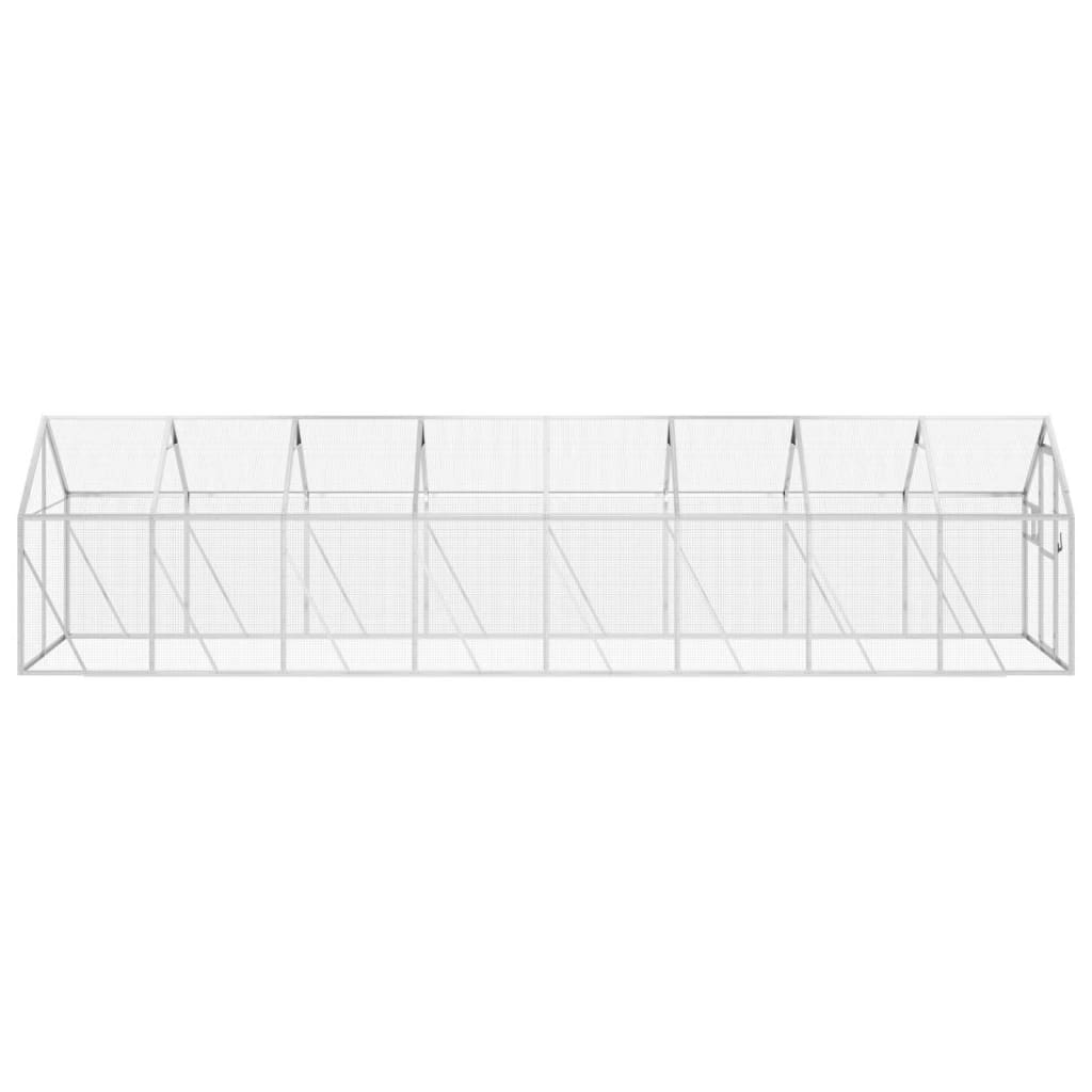 vidaXL Aviary Silver 1.79x8x1.85 m Aluminium 4