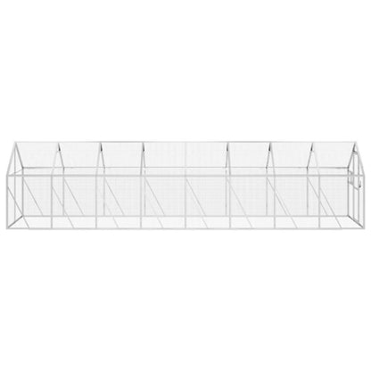 vidaXL Aviary Silver 1.79x8x1.85 m Aluminium 4
