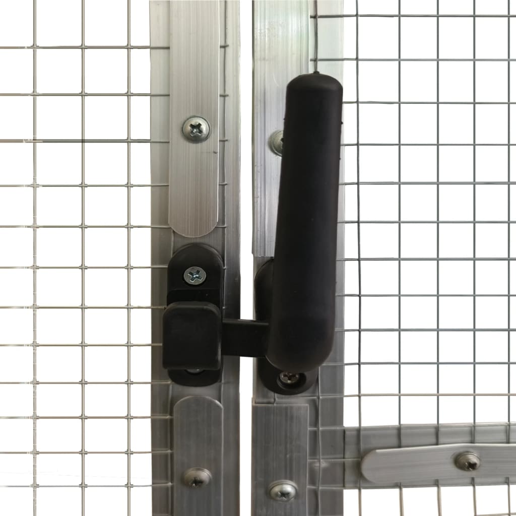 vidaXL Aviary Silver 1,79x10x1,85 m Aluminium 6