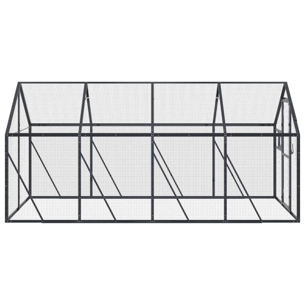 vidaXL Aviary Anthracite 1,79x4x1,85 m Aluminium 5
