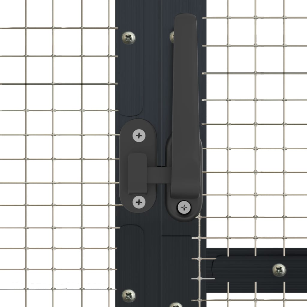 vidaXL Aviary Anthracite 1,79x4x1,85 m Aluminium 6