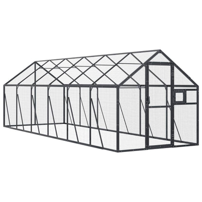 vidaXL Aviary Anthracite 1,79x6x1,85 m Aluminium 2