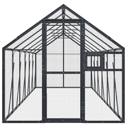 vidaXL Aviary Anthracite 1,79x6x1,85 m Aluminium 3