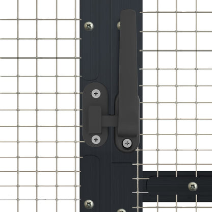 vidaXL Aviary Anthracite 1,79x6x1,85 m Aluminium 6