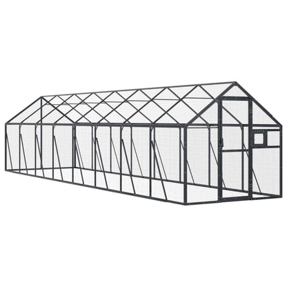 vidaXL Aviary Anthracite 1,79x8x1,85 m Aluminium 2