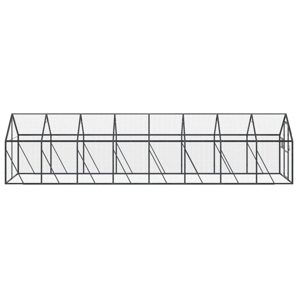 vidaXL Aviary Anthracite 1,79x8x1,85 m Aluminium 4