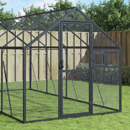 vidaXL Aviary Anthracite 1,79x8x1,85 m Aluminium 1