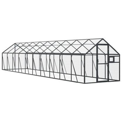 vidaXL Aviary Anthracite 1,79x10x1,85 m Aluminium 2