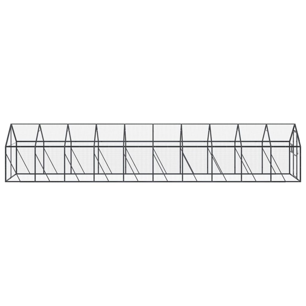 vidaXL Aviary Anthracite 1,79x10x1,85 m Aluminium 4